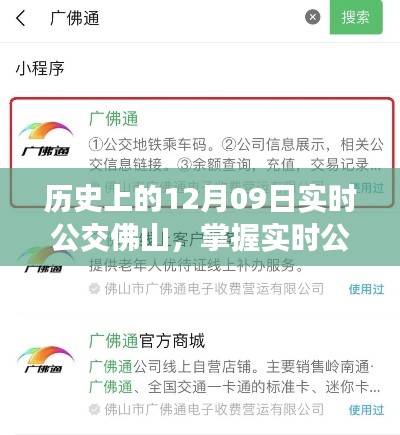历史上的十二月九日,佛山公交实时查询指南与出行指南